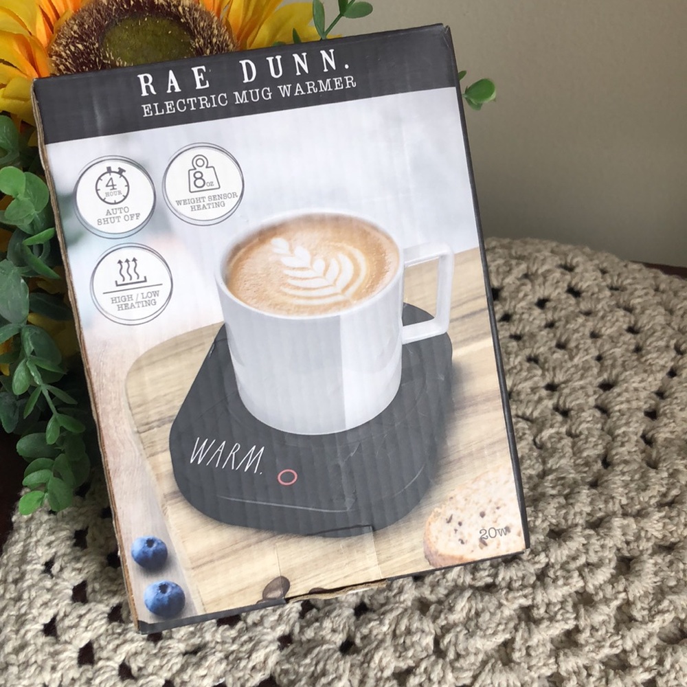 Rae Dunn Black Electric Mug Warmer - 'WARM' Heated Base - Picture 9 of 9